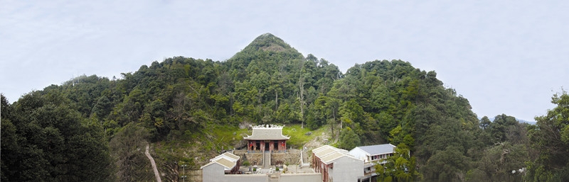 长汀归龙山寺庙全景